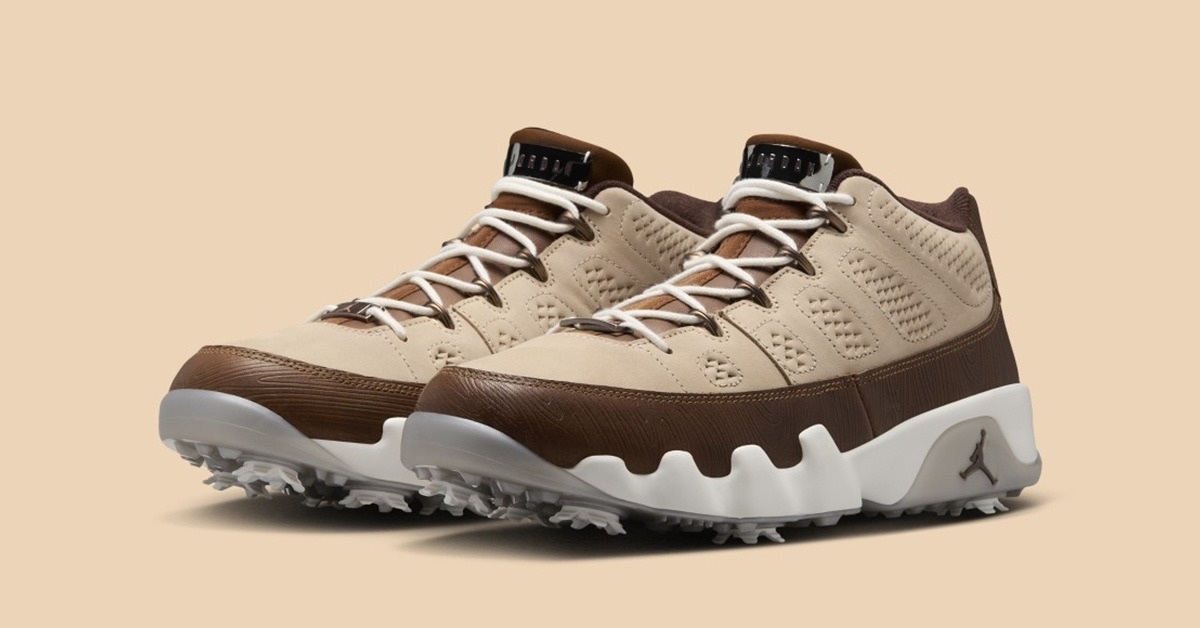 Happy Life Wood × Nike Air Jordan 9 Golf Jordan 9 Retro Low Golf Happy Life Wood Woodgrain Men's